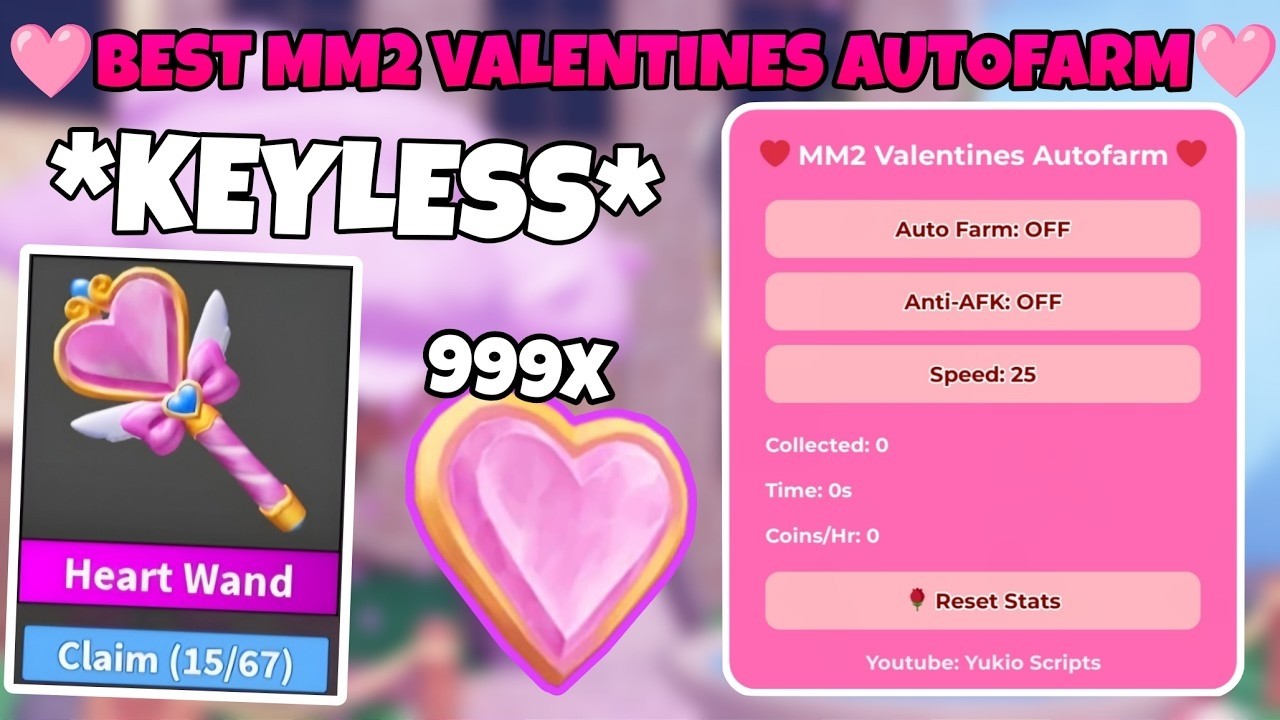 BEST MM2 AUTO FARM VALENTINES SCRIPT | VALENTINES | NEW AUTO FARM SCRIPT FOR MM2 NO KEY! PasteBin