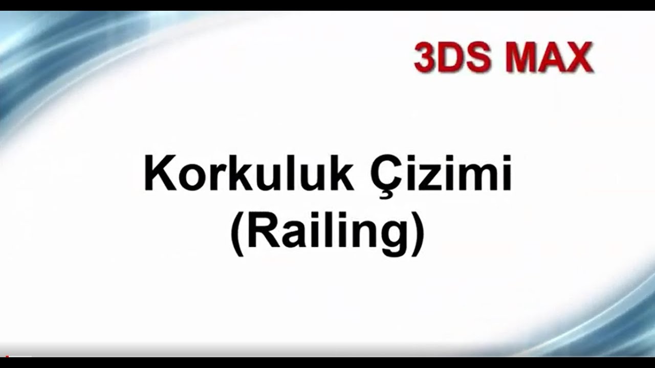 Korkuluk Çizimi - Railing