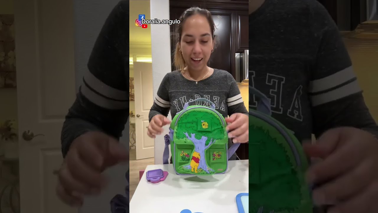 Lonche doble 🍓🐸🍯 de #Tiana y #Winnie the Pooh #lunch