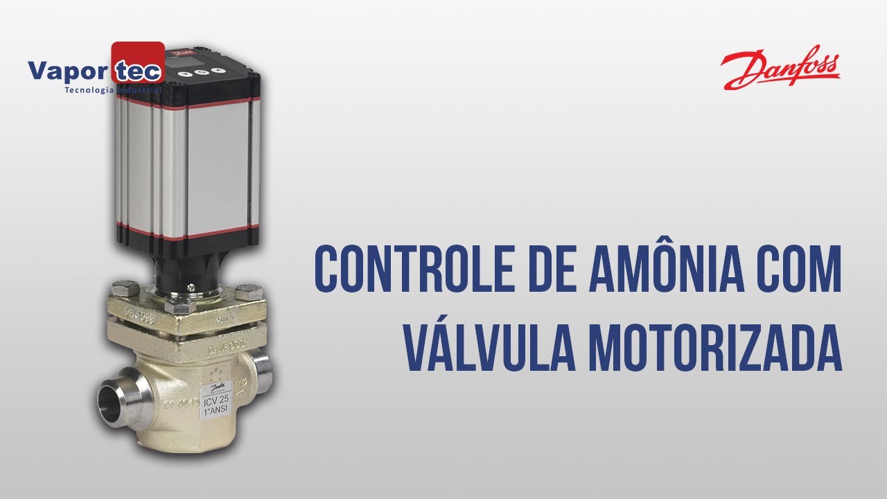 Controle de amônia proporcional com válvula motorizada