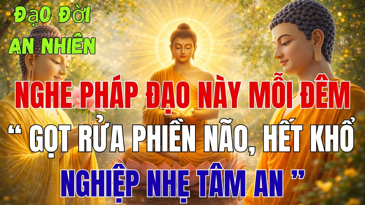 Mỗi Tối Nghe Phật Dạy: Hết Bệnh, Khổ Đau Phiền Muộn Qua Đi - Hoá Giải Nghiệp Chướng, Tâm An Yên.