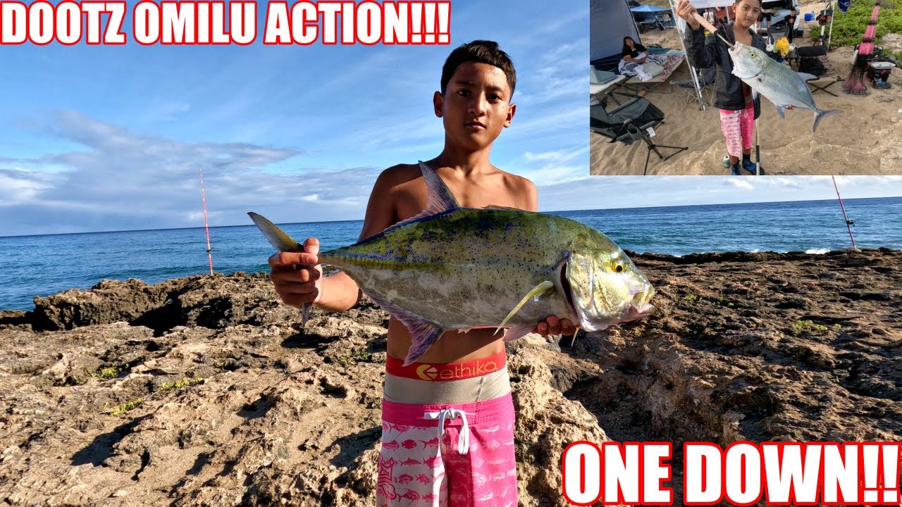 ACTION PACKED WEEKEND OVERNIGHT ULUA FISHING| LOADS OF ULUAS| OMILU PAPIO| CAMPING TRIP| PART.1|