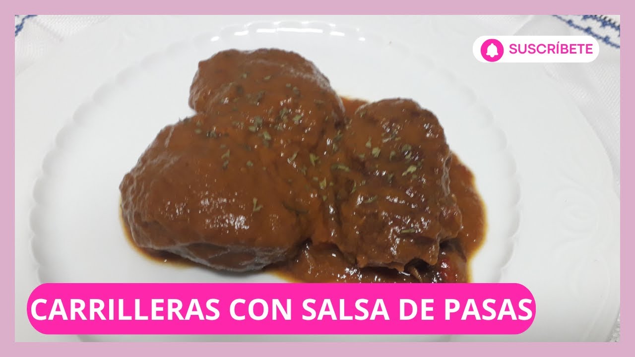 No hay nada como una receta de toda la vida, hoy hacemos carrilleras en salsa de pasas, buenísimas!