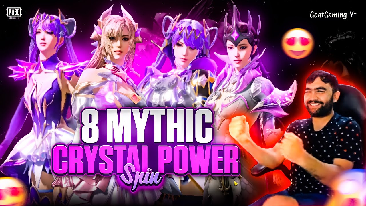 CRYSTAL POWER SPIN PUBG MOBILE | CRYSTAL POWER SPIN CRATE OPENING PUBG | NEW LUCKY SPIN PUBG MOBILE.