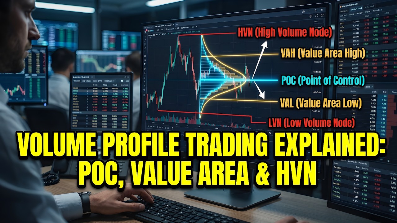 Volume Profile Trading Explained: POC, Value Area & HVN