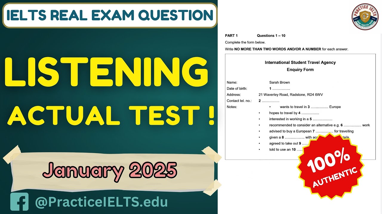 IELTS Listening Practice Test 2025 | Real Exam Simulation with Answers
