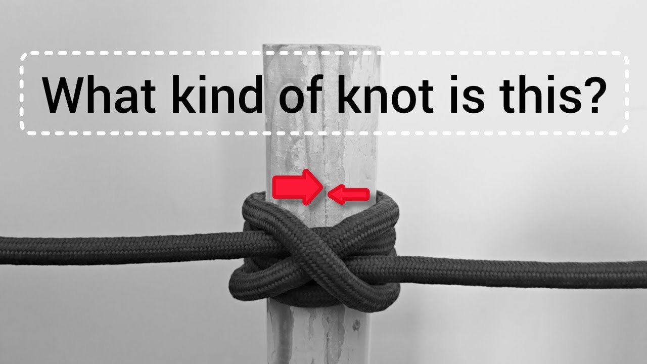 This knot is known as the pig's foot lock knot and is more than 1,000 years old.