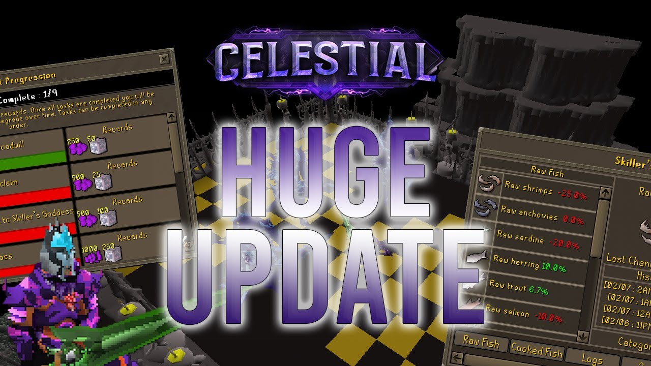 HUGE NEW STARTER PROGRESSION ON THIS NEW CUSTOM RSPS!! | Celestial RSPS