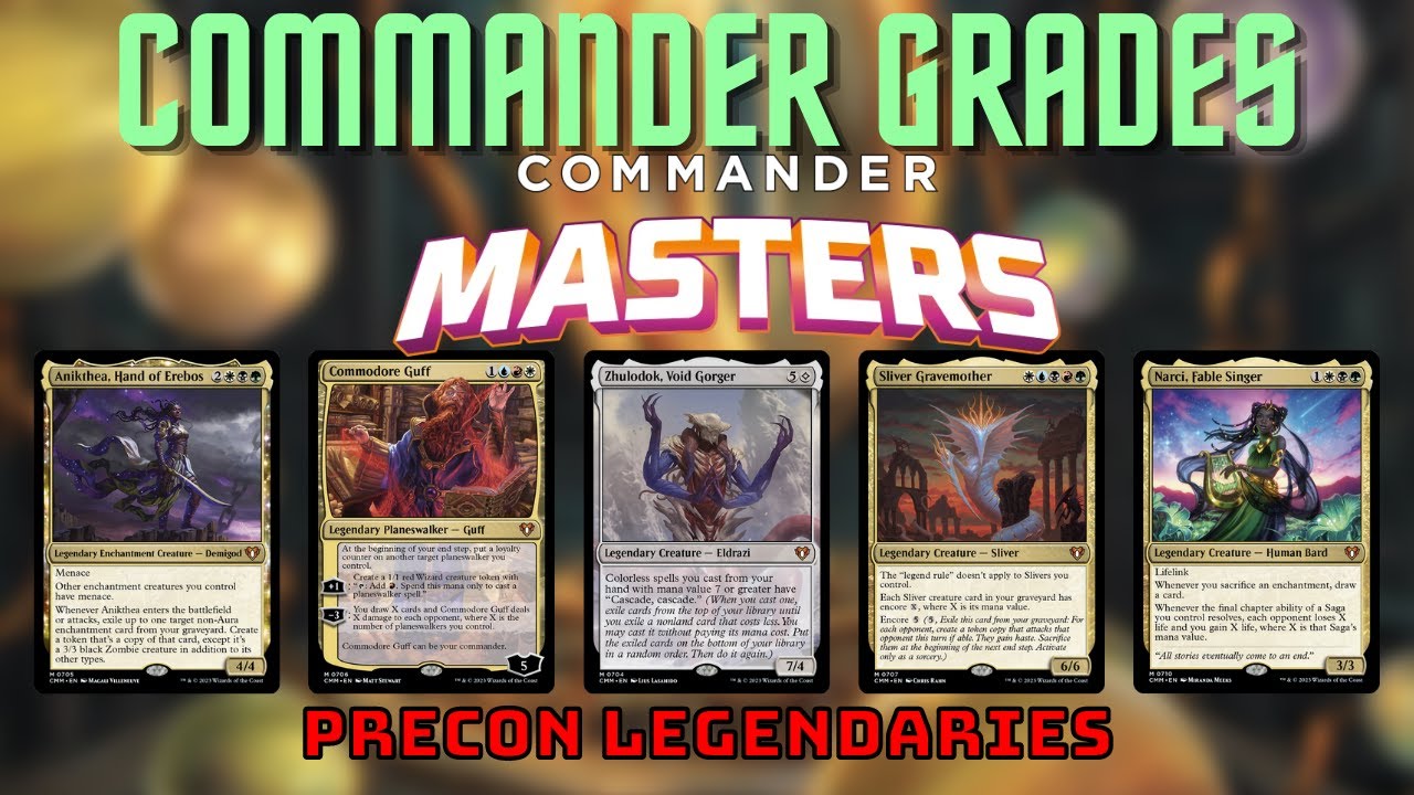 Commander Grades - The Best Precon Commanders from Commander Masters