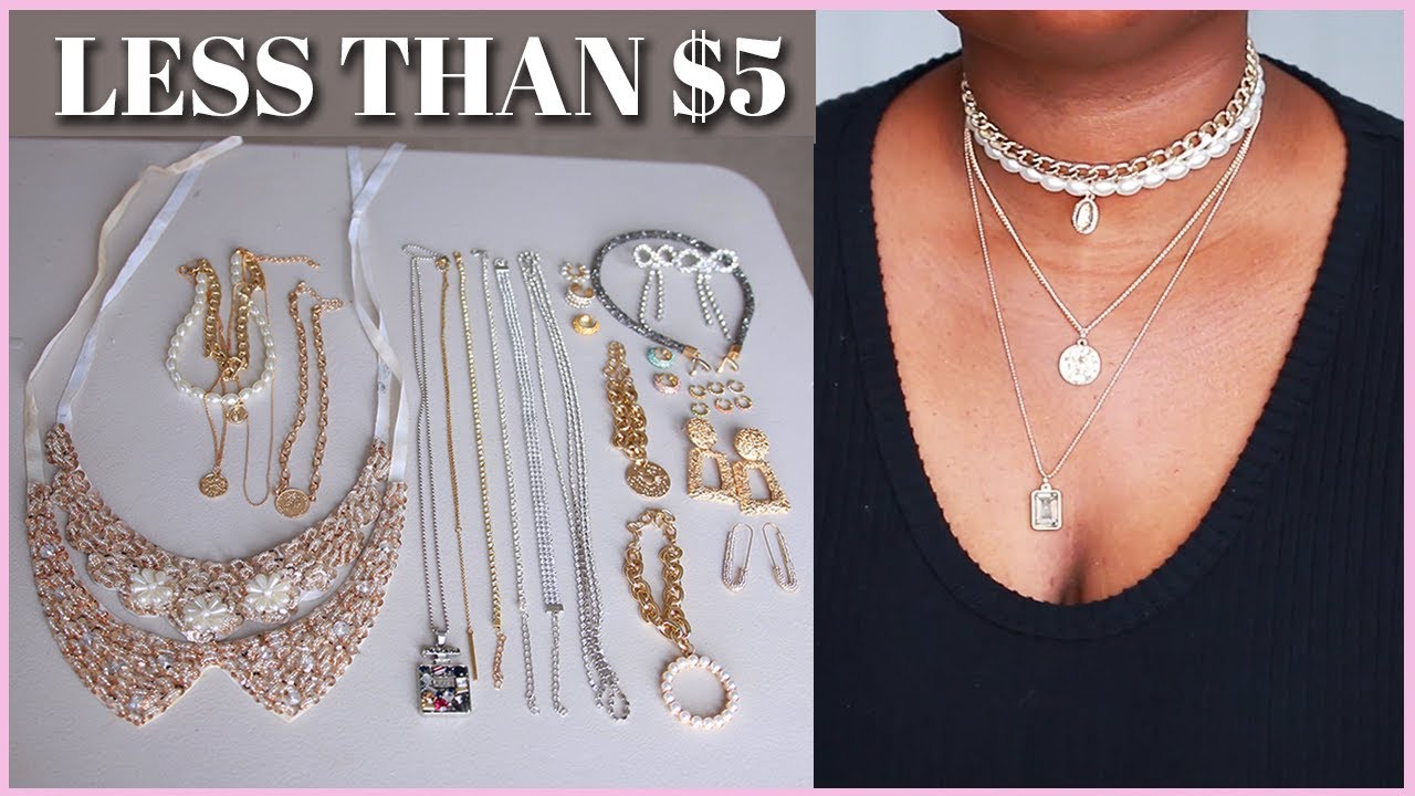 DIRT CHEAP Affordable Bougee on a budget ALIEXPRESS JEWELRY / ACCESSORIES TRY ON HAUL 2020