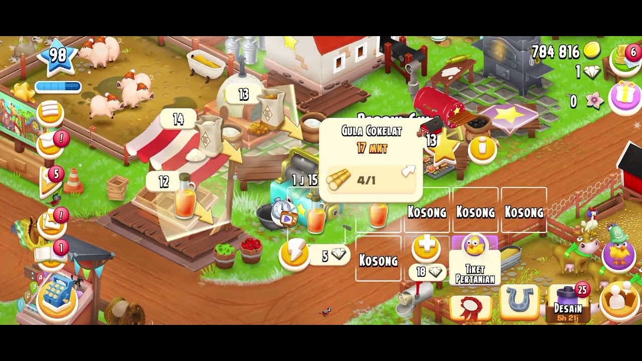 Hay day level 98 day 20