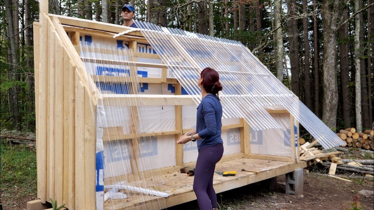 Turning Fat Hemlocks Into Solar Kiln | Build Part 4 Install Roof