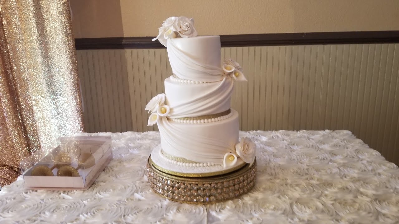 #173- Pastel de aniversario de bodas de oro