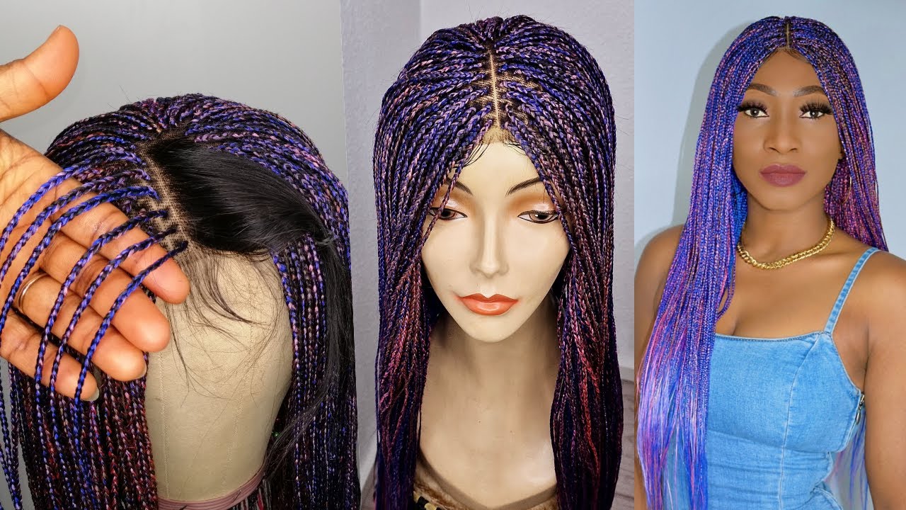 HOW TO MAKE A BOXBRAIDS WIG / WITH CLOSURE #boxbraids #braidedwig #ronsay