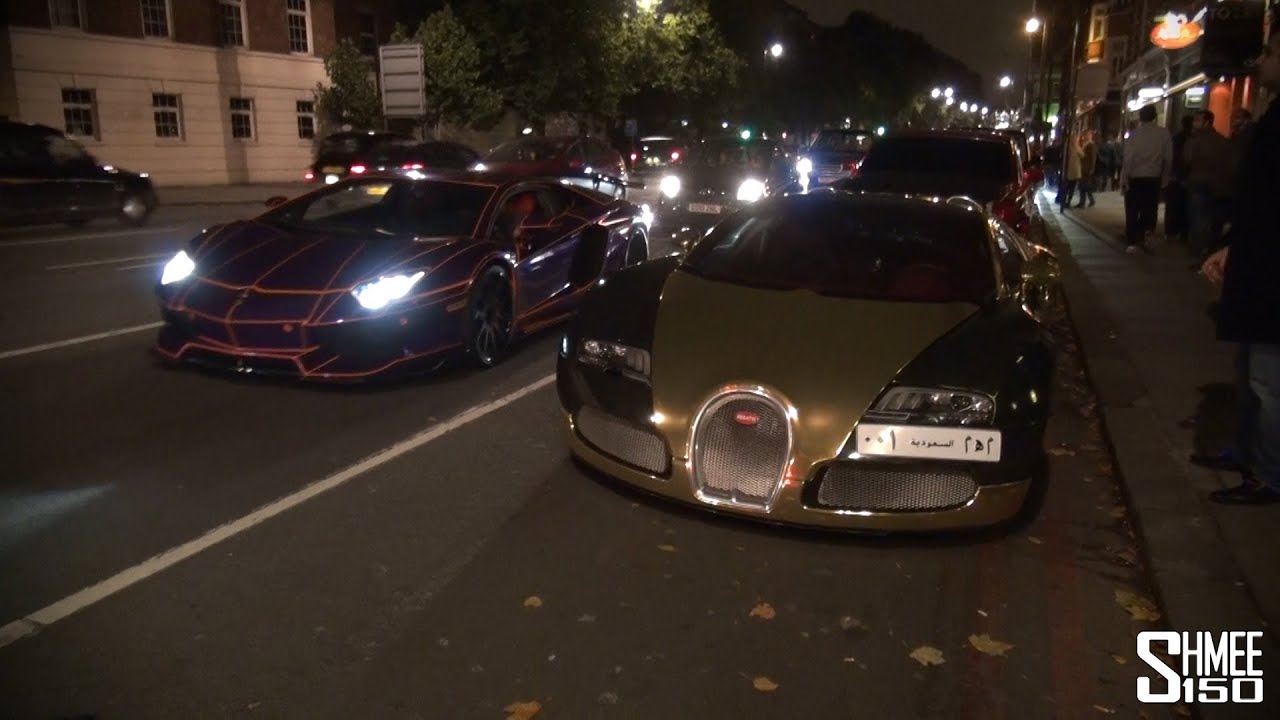 Tron Aventador, Gold Bugatti, FAB SLR, Aventador Roadster - The Fun Never Stops