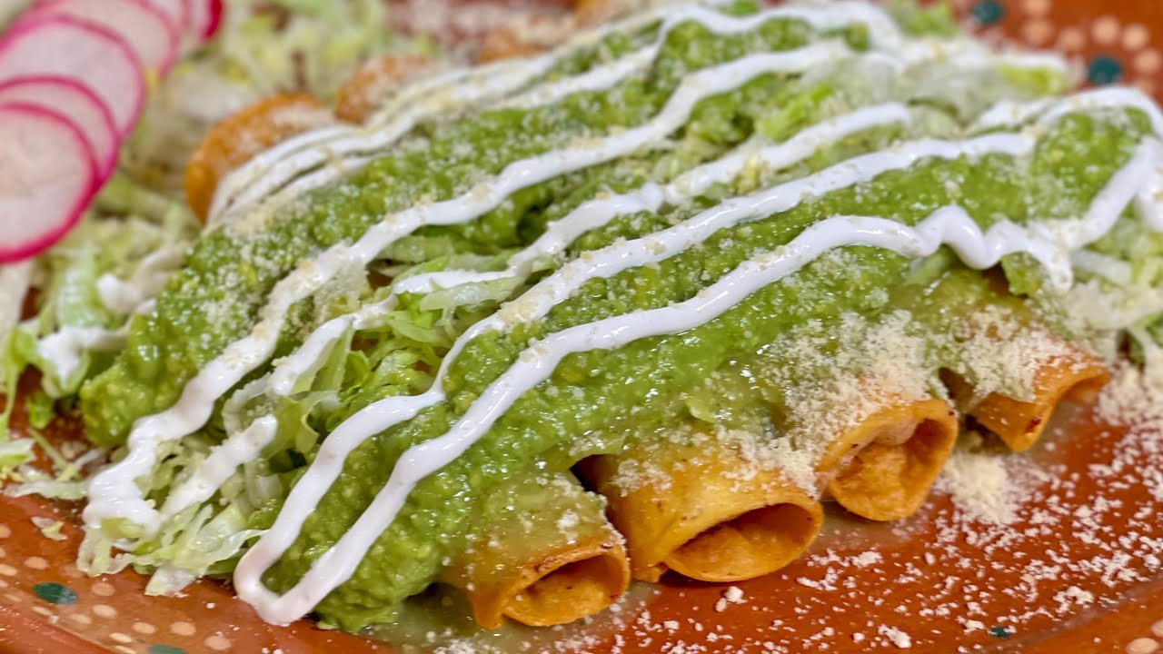 TACOS DORADOS CON RELLENO ESPECIAL PARA NEGOCIO Y HOGAR CON SU SALSAS / FLAUTAS / ANTOJITOS / TACOS