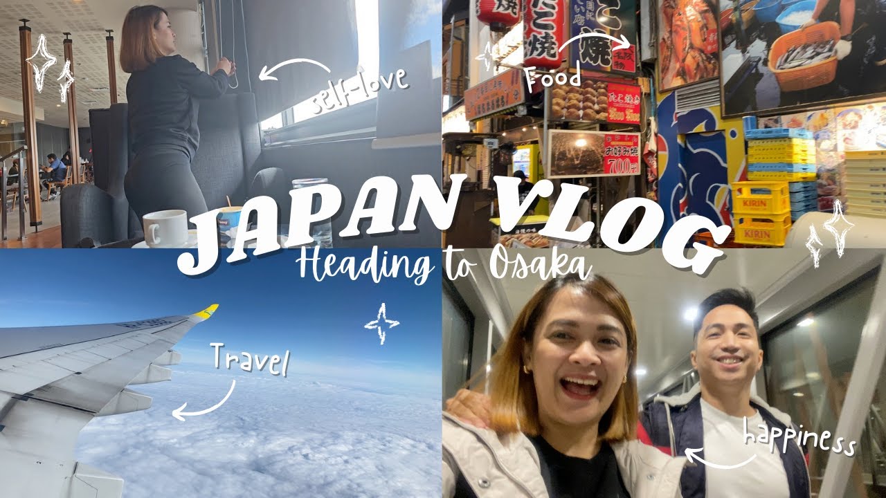 JAPAN TRAVEL VLOG 2024: Flight to Osaka, dinner and first konbini trip | Gare & Loy