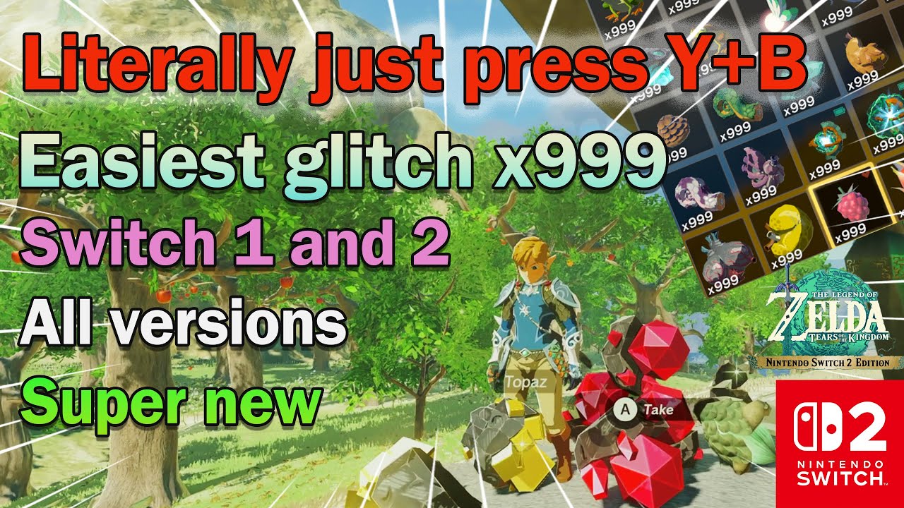 EASIEST Item Duplication Glitch is now even EASIER for all versions Tears of the Kingdom Switch 2, 1