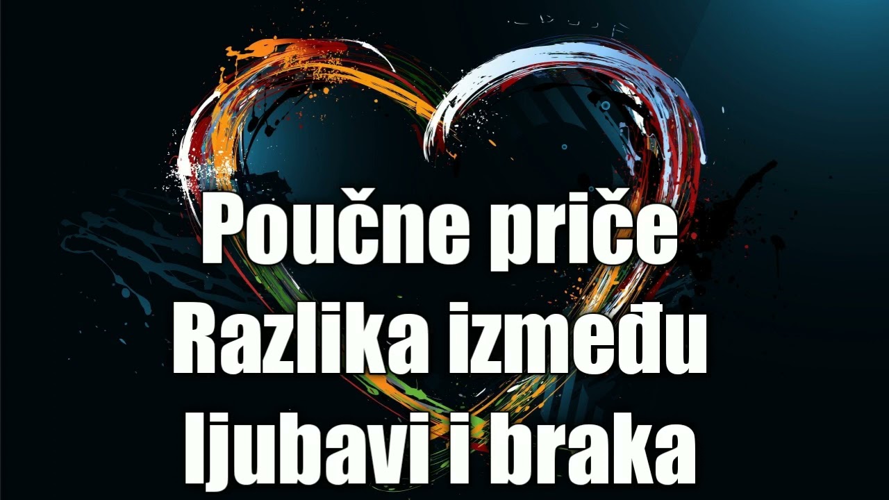 Poučne priče, Razlika između ljubavi i braka