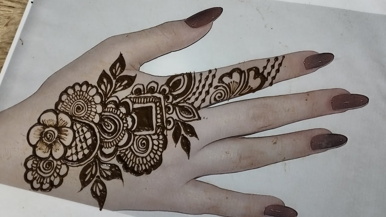 Easy mehndi design🎀