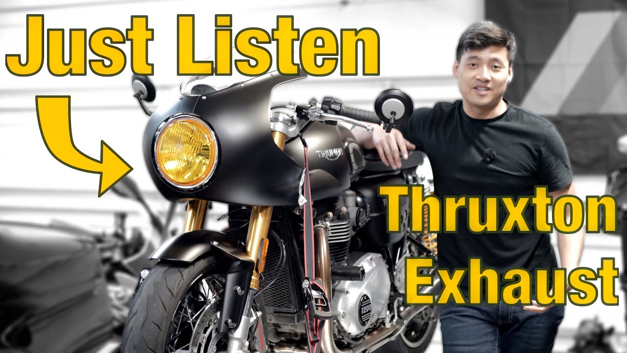 Proper British Sound!! Triumph Thruxton X-Pipe & Zard Mufflers