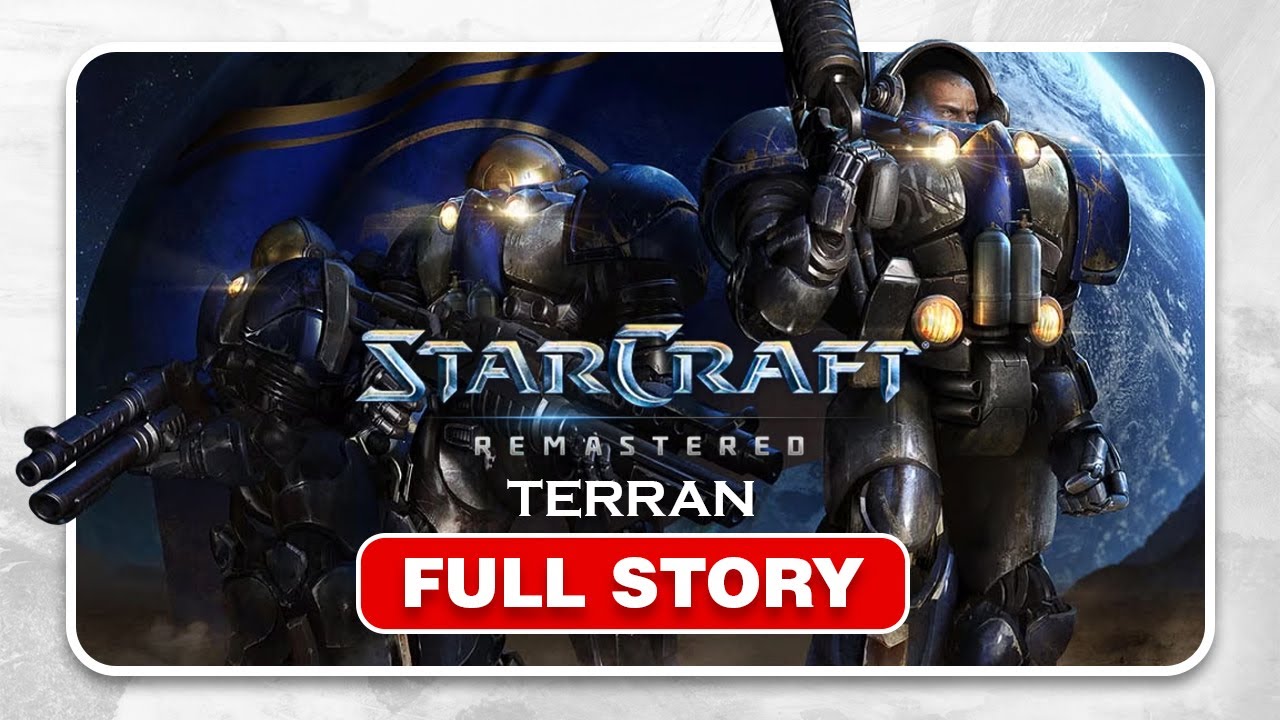 Starcraft Remastered - FULL GAME STORY MOVIE - All Terran Cinematics & Dialogues PC HD