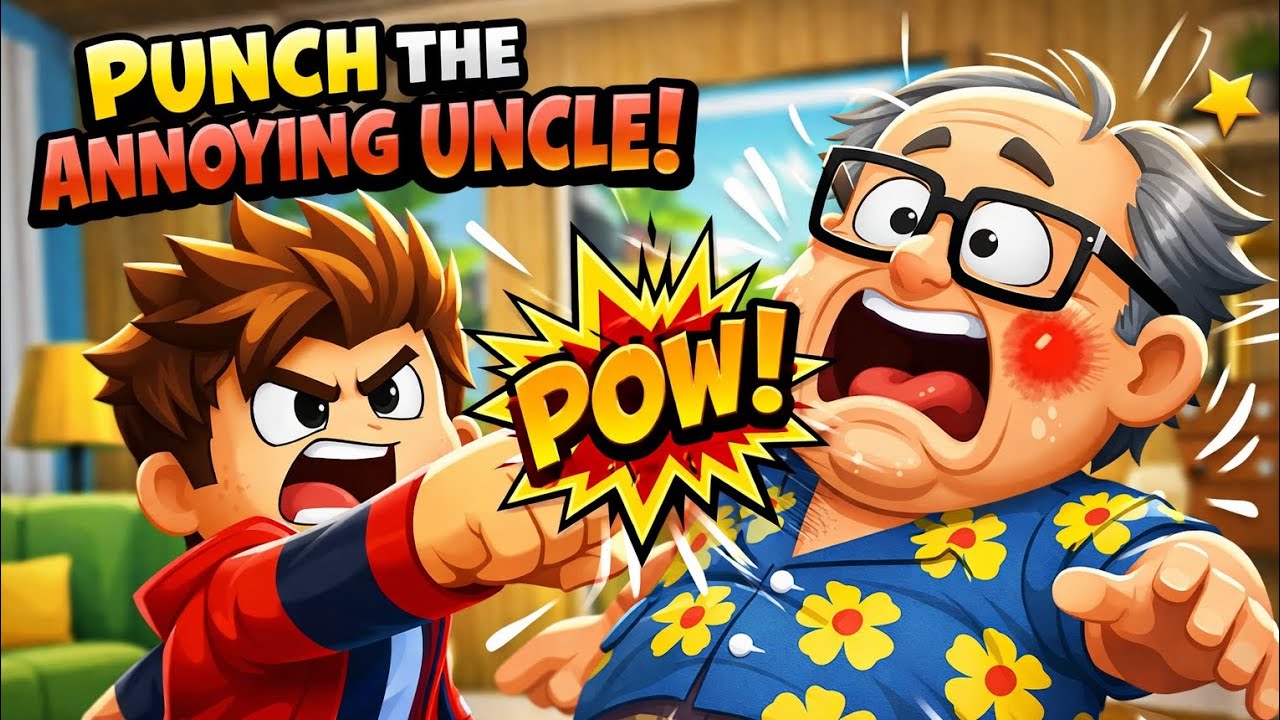 Playing punch annoying uncle