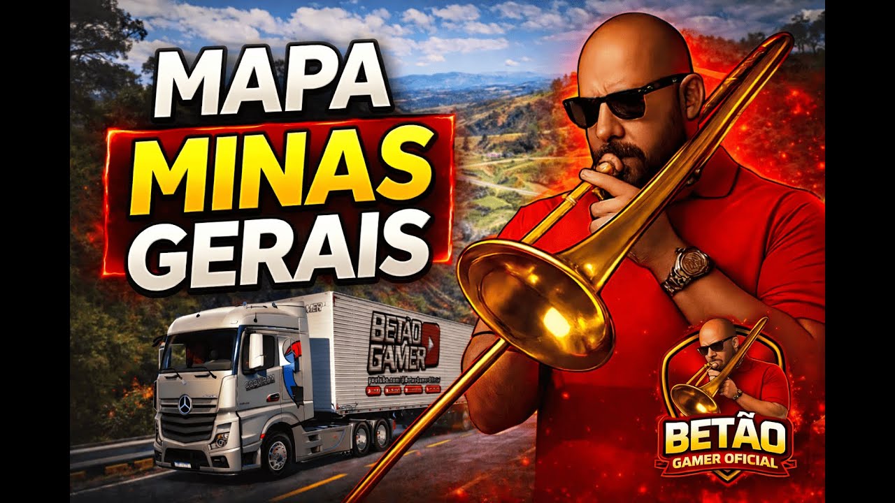 EURO TRUCK SIMULATOR 2 - VIAJANDO PELO MAPA MINAS GERAIS.