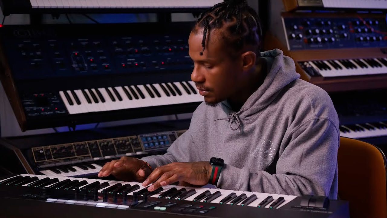 Lex Luger cooking up beats on IG live 2024