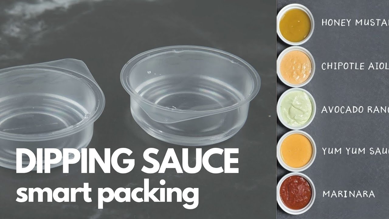 Dipping sauce condiment form fill seal machine, 10,000 portion packs per hour