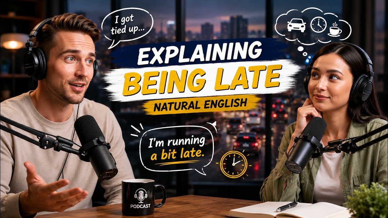 Being Late Happens | What You Say Next Matters More Than You Think| English with Marry & James