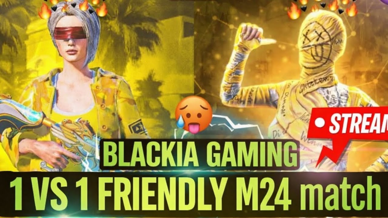 1 Vs 1 FRIENDLY M24 MATCH| BLACKIA GAMING| #pubg 