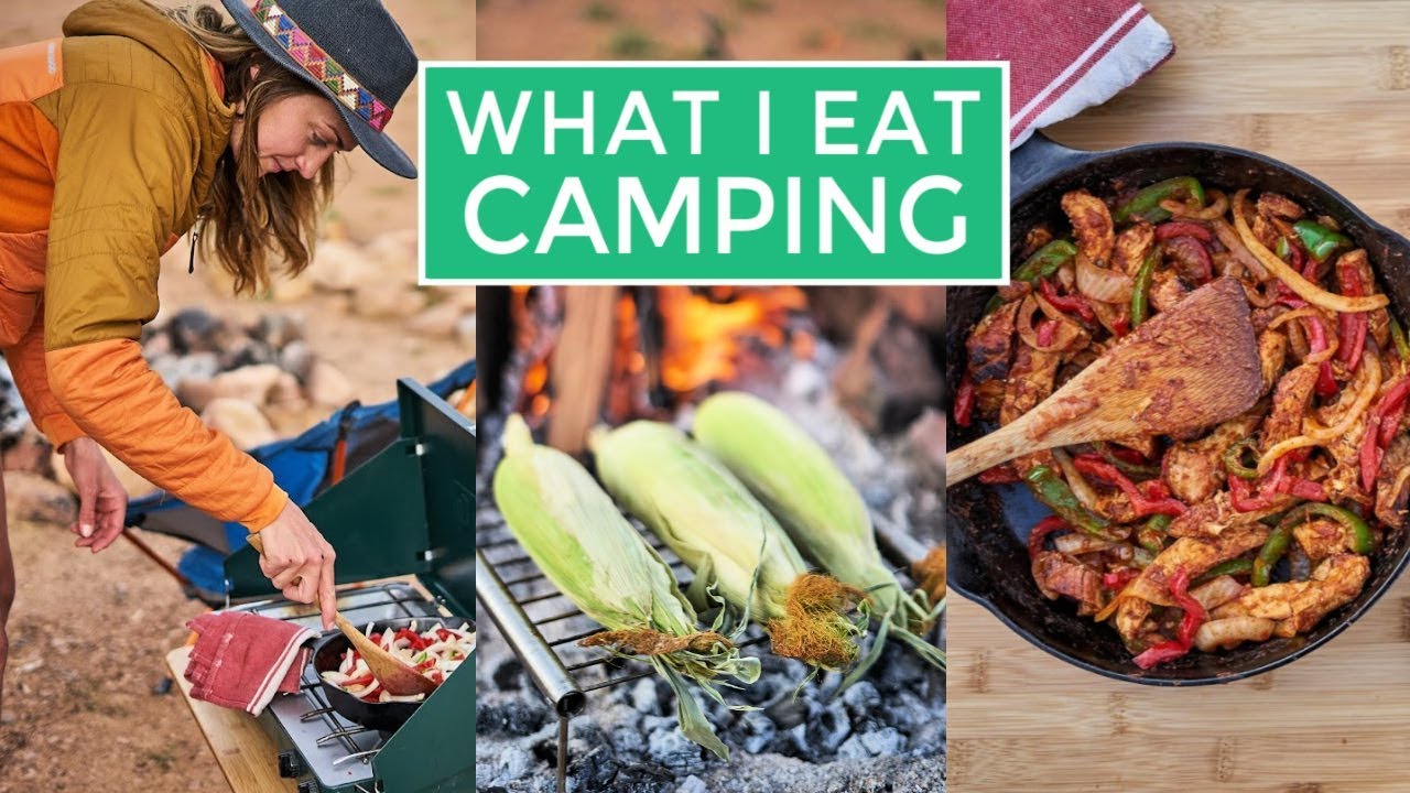 What I Eat In A Day CAMPING - Easy Camping Food Ideas