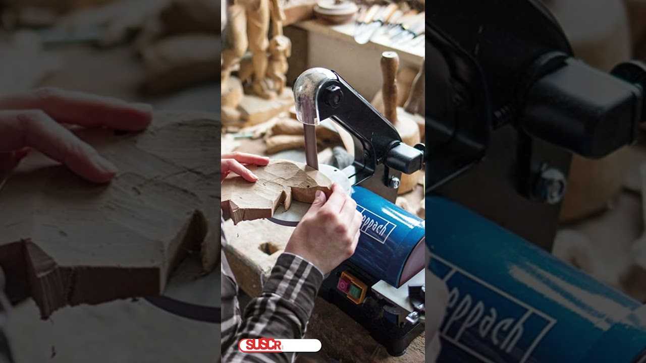 ✅ Potente y silenciosa: Descubre la incre&iacute;ble Lijadora BTS700 Scheppach con disco y banda de 125mm