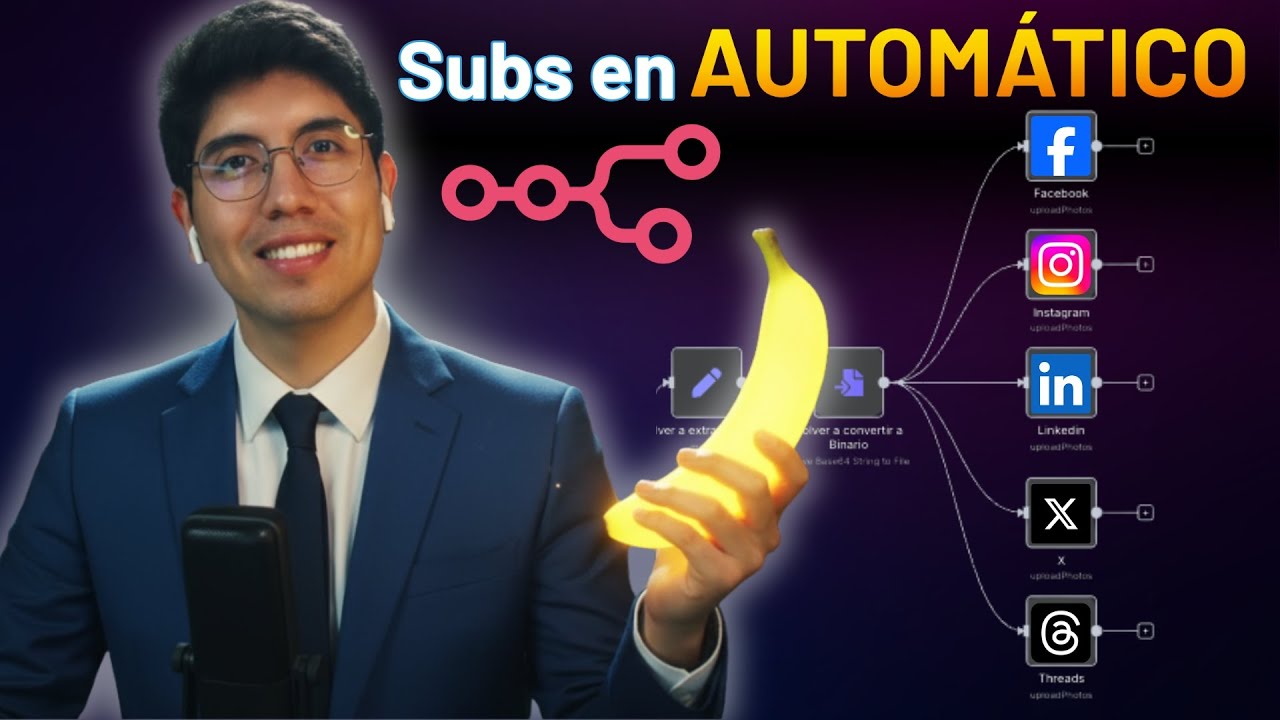 🤯 Automatiza tus redes sociales con nano banana 🍌 y n8n