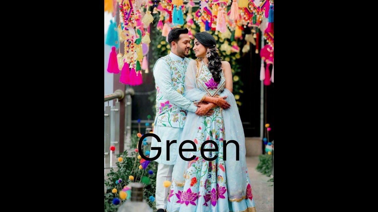 Haldi dress color combination 🌼