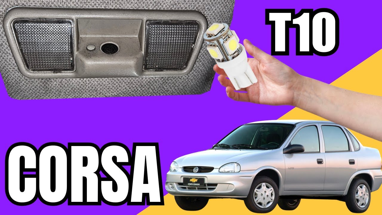 Как заменить лампу освещения салона на Chevrolet Corsa (быстро и просто)
