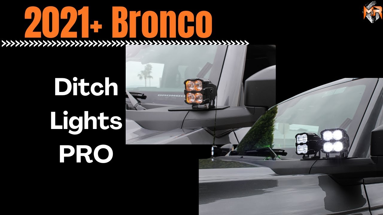Ford Bronco Ditch Lights PRO Full Installation Video by M&R Automotive