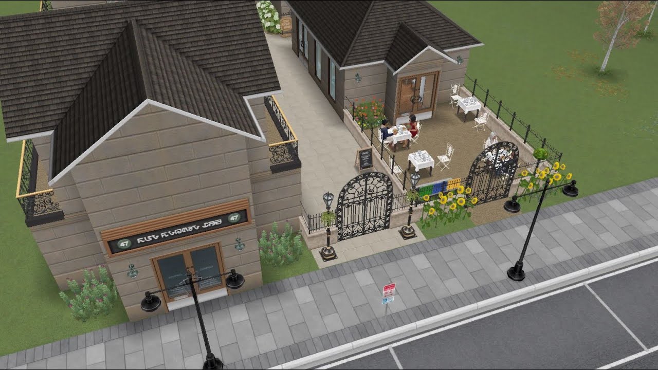 My Barter Boardwalk shops in Sims FreePlay (original design)