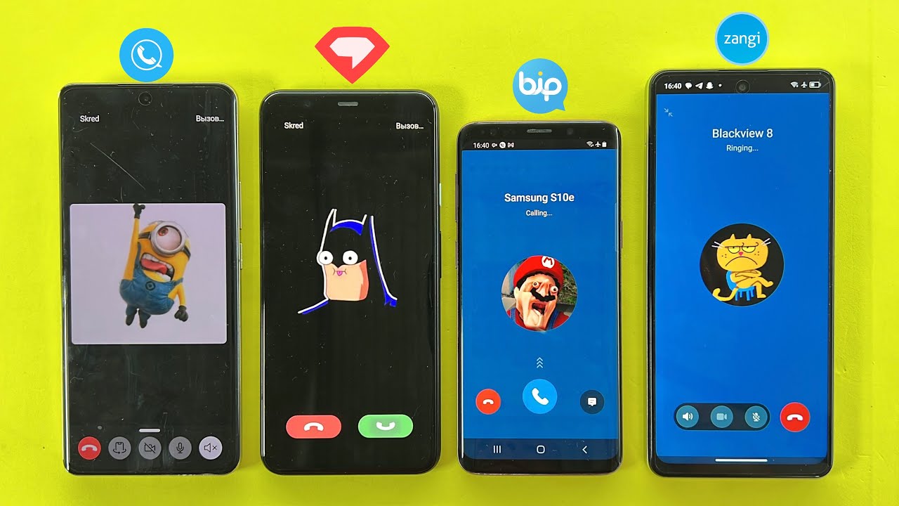 Incoming Calls + Outgoing Calls Social Networking SkyPhone + BiP + Zangi + JusTalk + Skred 