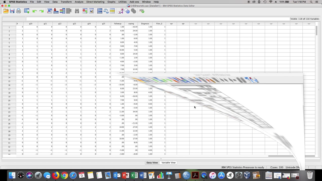 SPSS tutorial Univariate analysis