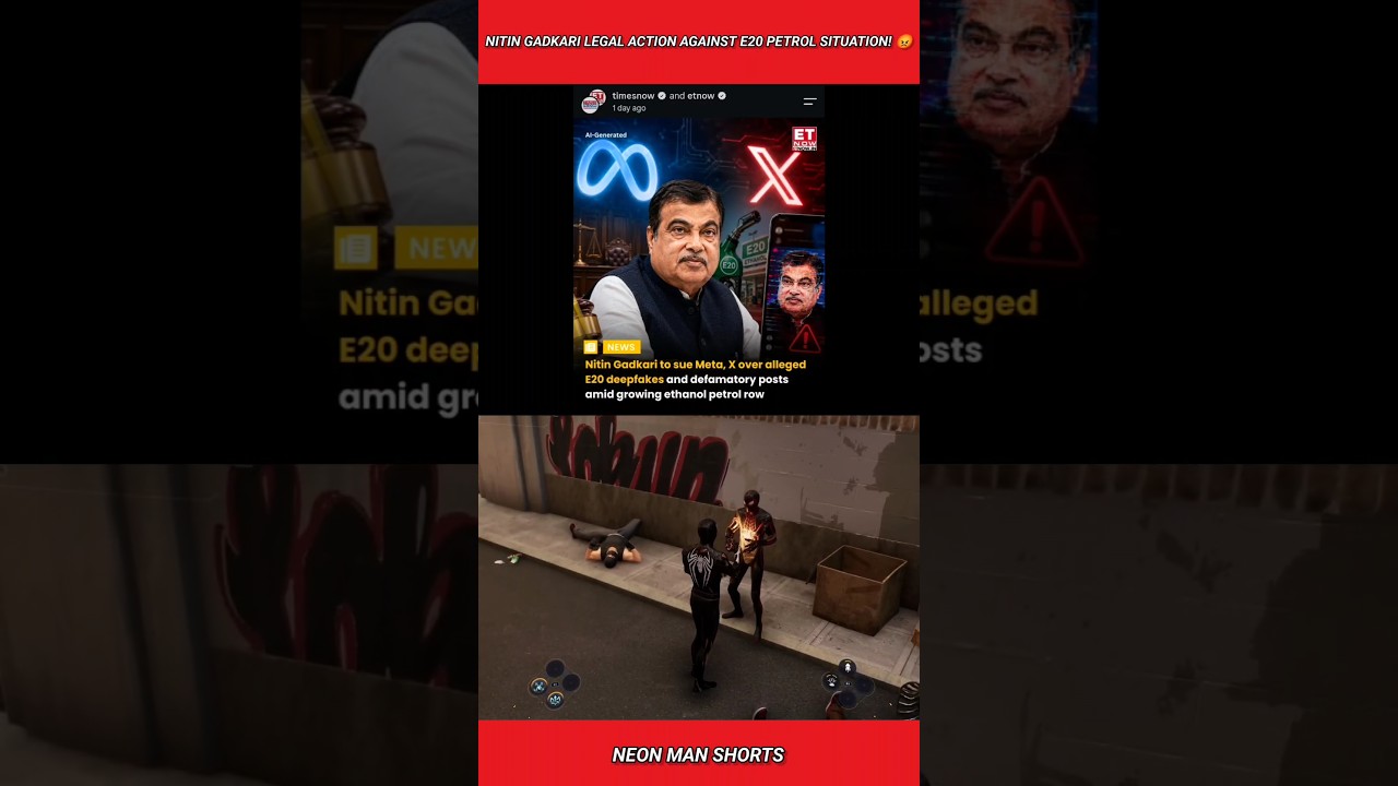 Nitin Gadkari Legal Action against E20 Petrol Situation! 😡 #shorts