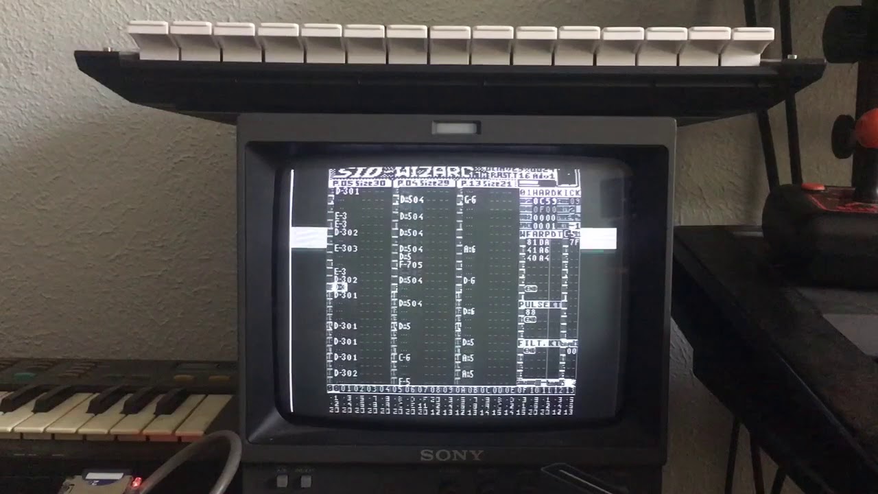 SID Wizard On Commodore 64 (6581 SID)