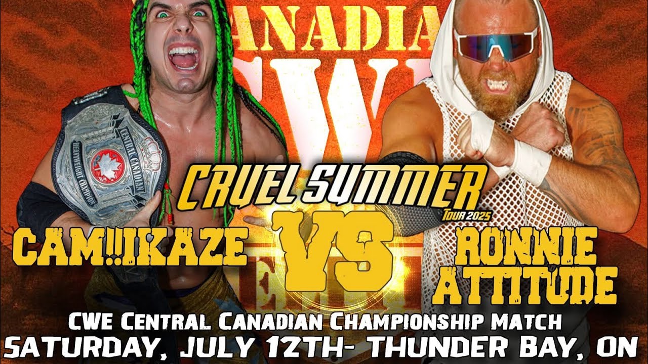 CWE Central Canadian Championship Match - CAM!!ikaze (C) vs Ronnie Attitude