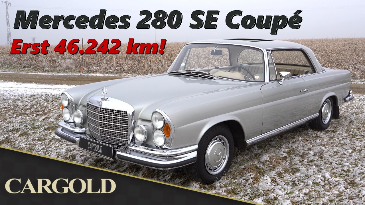 Mercedes 280 SE Coupé, 1969, erst 46.242 km! 1. Hand/Familienbesitz, original W111 Flachkühler