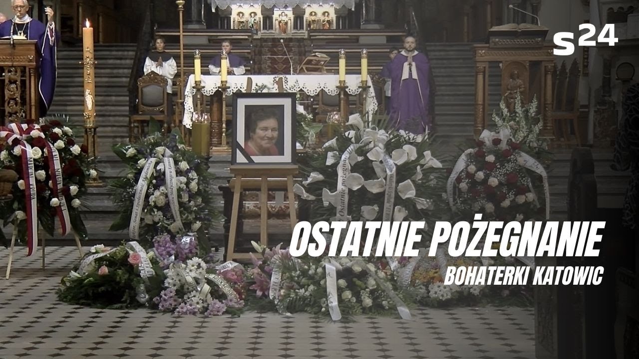 Pogrzeb Jolanty Wadowskiej-Król. Bohaterka Katowic, która uratowała tysiące dzieci.