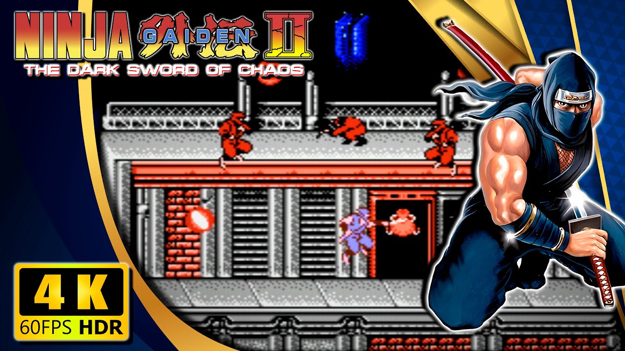 Ninja Gaiden II: The Dark Sword of Chaos (NES) 【Longplay】