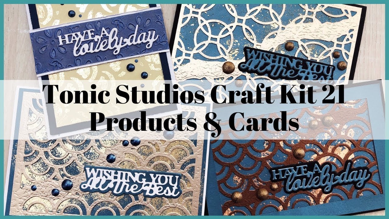 Gilding Flakes Techniques & Cards Tonic Studios Craft Kit 21 + quick products overview