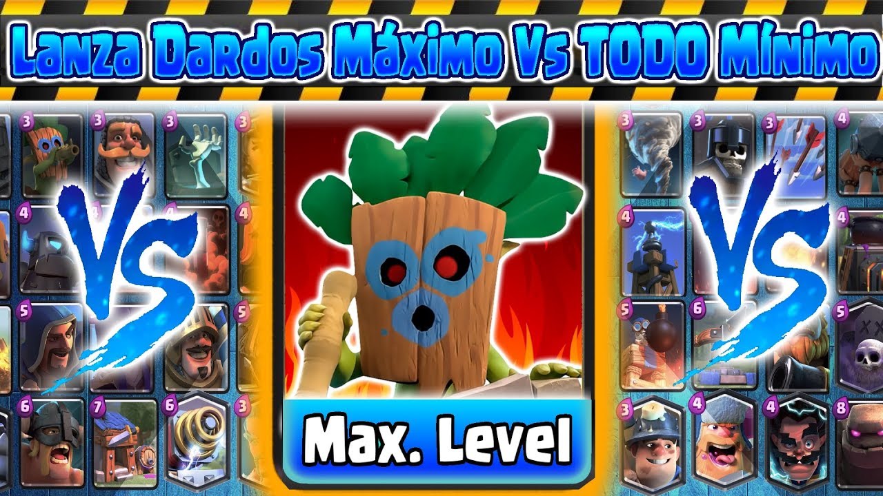 Lanza Dardos Maximo VS TODO minimo | Clash Royale | Kamikaze