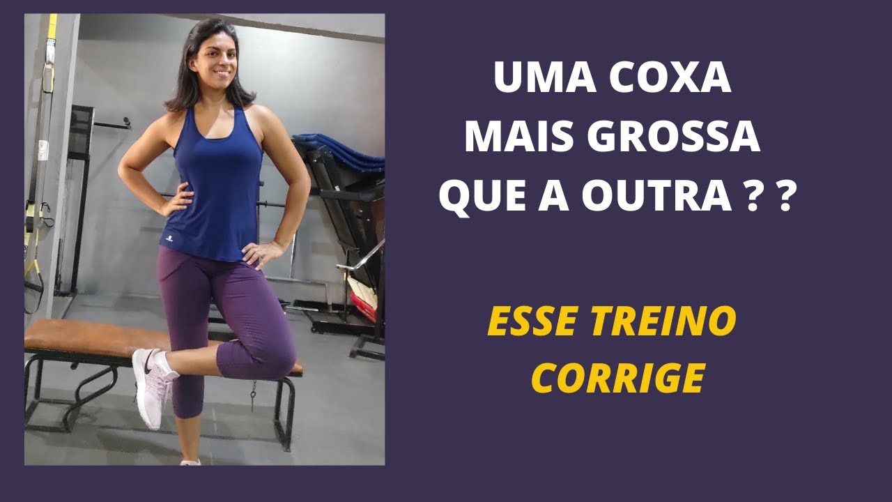 Uma COXA mais GROSSA que a outra | Esse TREINO CORRIGE ASSIMETRIA MUSCULAR | Com Instruções
